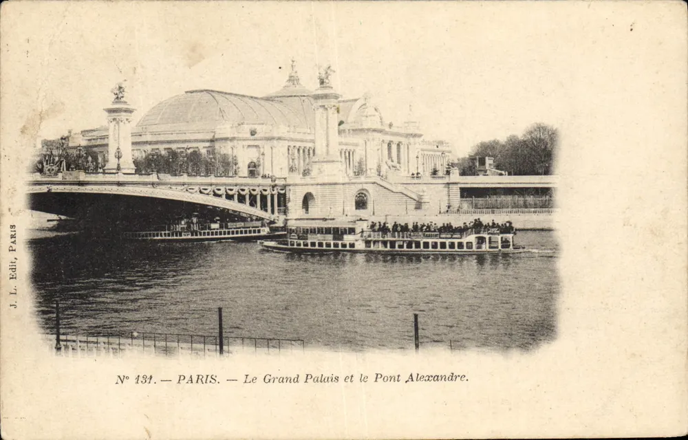 Paris — Das Grand Palais und der Pont Alexandre — J. L. Edit, Paris, Nr. 134 - Vorderseite