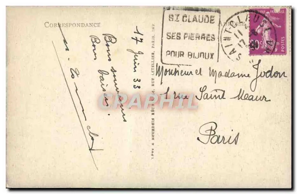 Saint-Claude — Pont d'Avignon e Viaduc — LL. 87 - Verso