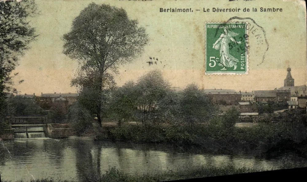 Berlaimont — Le Déversoir de la Sambre — éditeur non visible, n° de série non lisible - Voorkant