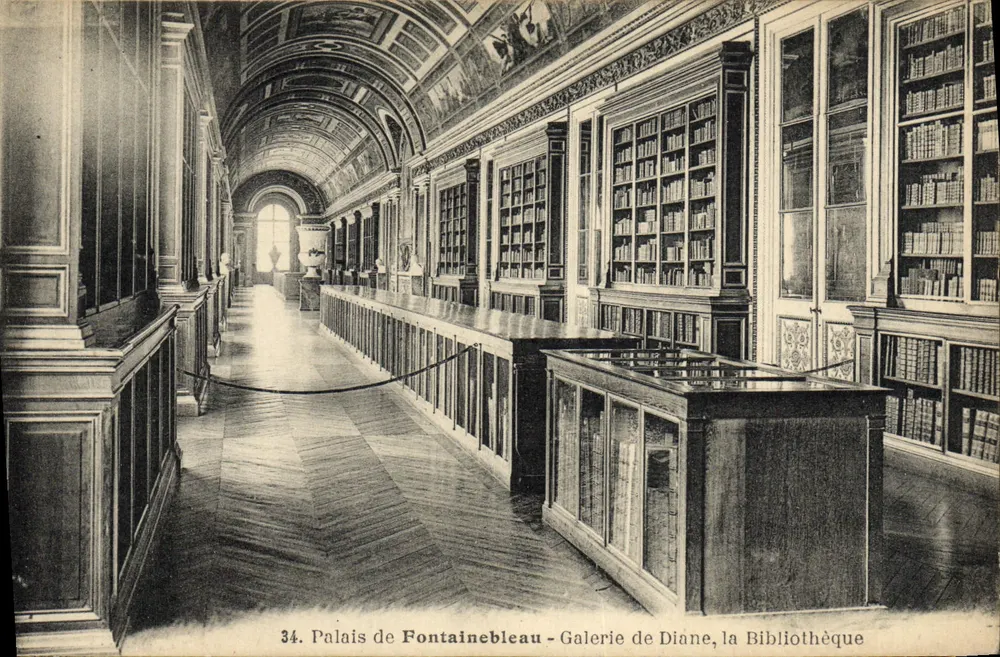 Palast von Fontainebleau — Galerie von Diane, die Bibliothek — n°34 - Vorderseite