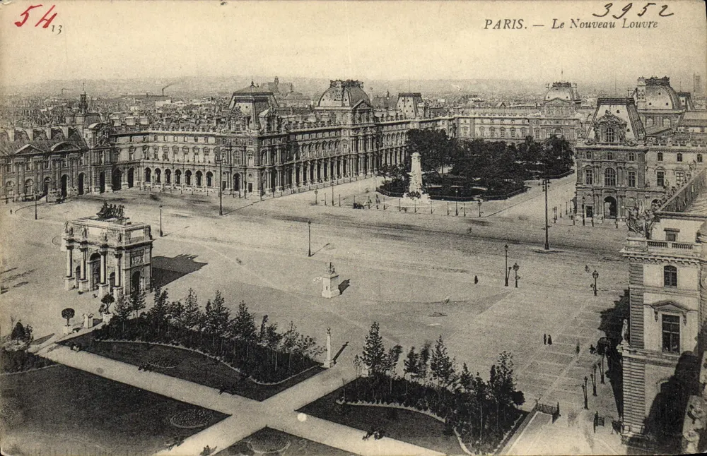 Paris — Le Nouveau Louvre — éditeur inconnu, n° de série 3952 - Frente