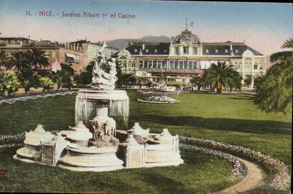 Nice - Jardins Albert Ier e Casino — Edição Silettà, Fot. Nice, n°11 - Frente