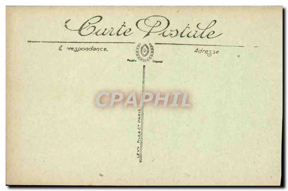 O Arcanjo São Miguel — estátua de Liénard — editor Levy Frères & Cie, Paris - Verso