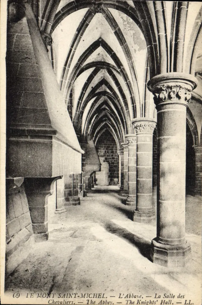 Mont Saint-Michel — Die Abtei — Der Rittersaal — LL. — Nr. 69 - Vorderseite