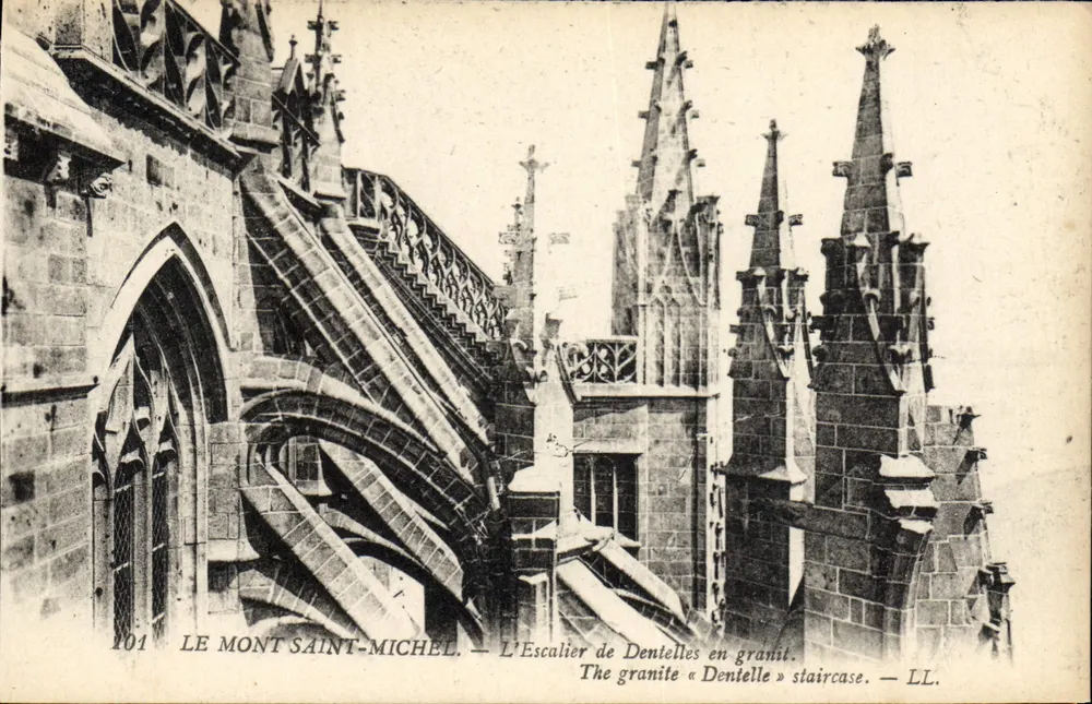Mont Saint-Michel — Die Granit-Lace-Treppe — LL. Nr. 101 - Vorderseite