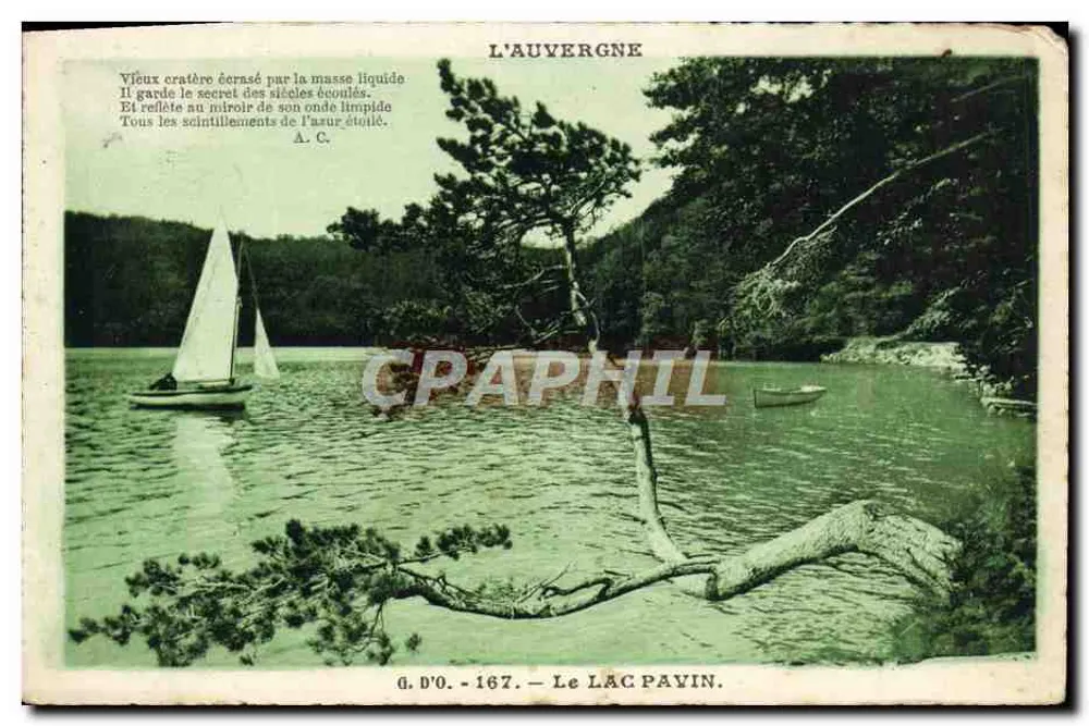 Lago Pavin — A Auvergne — G. D.O. - 167 - Frente