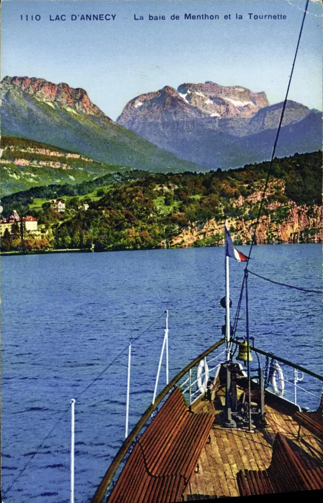 See Annecy — Bucht von Menthon und Tournette — Clichés Gardet et Garin n°1110 - Vorderseite