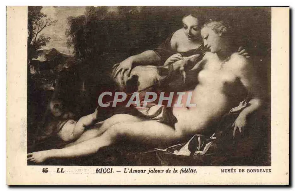 Eifersüchtige Liebe der Treue — Werk von Ricci — Museum von Bordeaux - Vorderseite