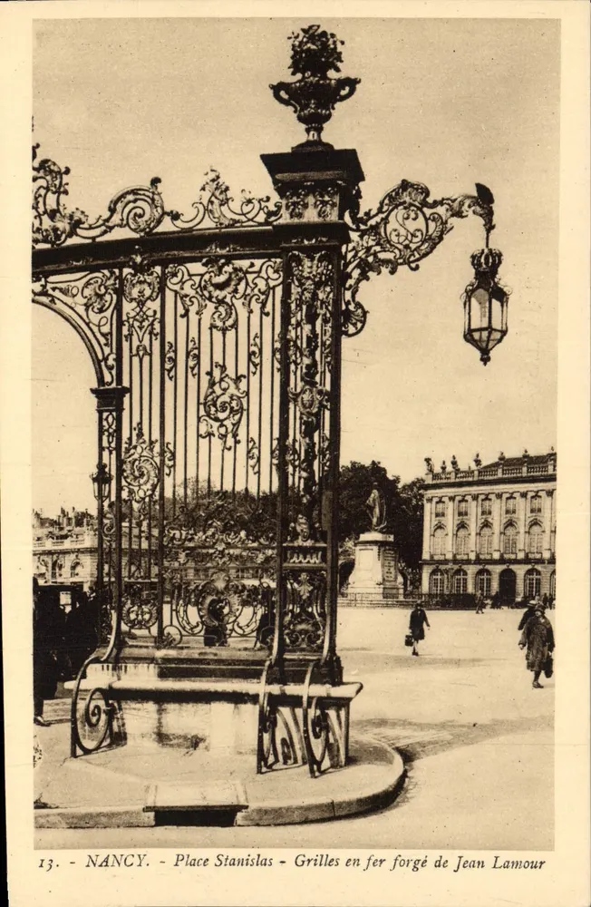 NANCY - Place Stanislas - Ornateisen-Gitter von Jean Lamour - Vorderseite