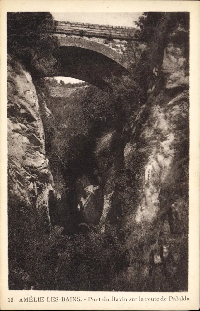 Amélie-les-Bains — Brücke über den Ravin auf dem Weg nach Palalda — Nr. 18 - Vorderseite