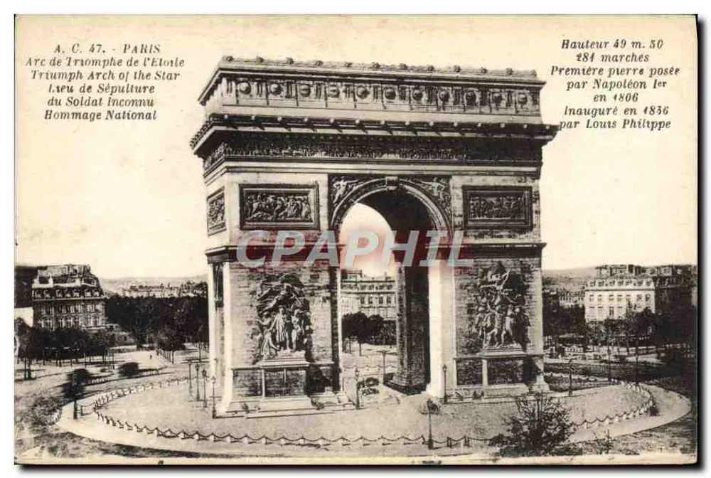 ल'एतोइल के त्रिशूल द्वार — पेरिस — A.C. 47 - आगे