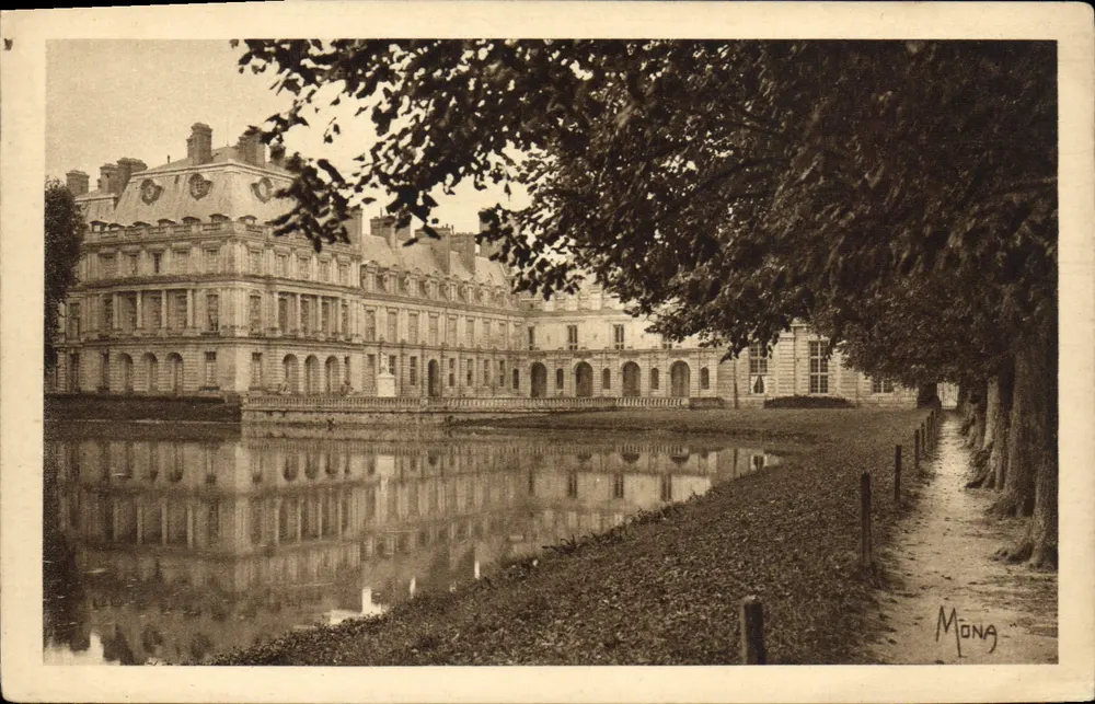 Schloss Fontainebleau — Das Schloss und der See — Verlag Mona, n°502 - Vorderseite