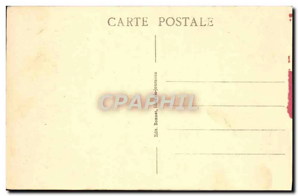 Auxerre - A Relógio — editor Bonnet, ilustrado-jornal, n°15 - Verso