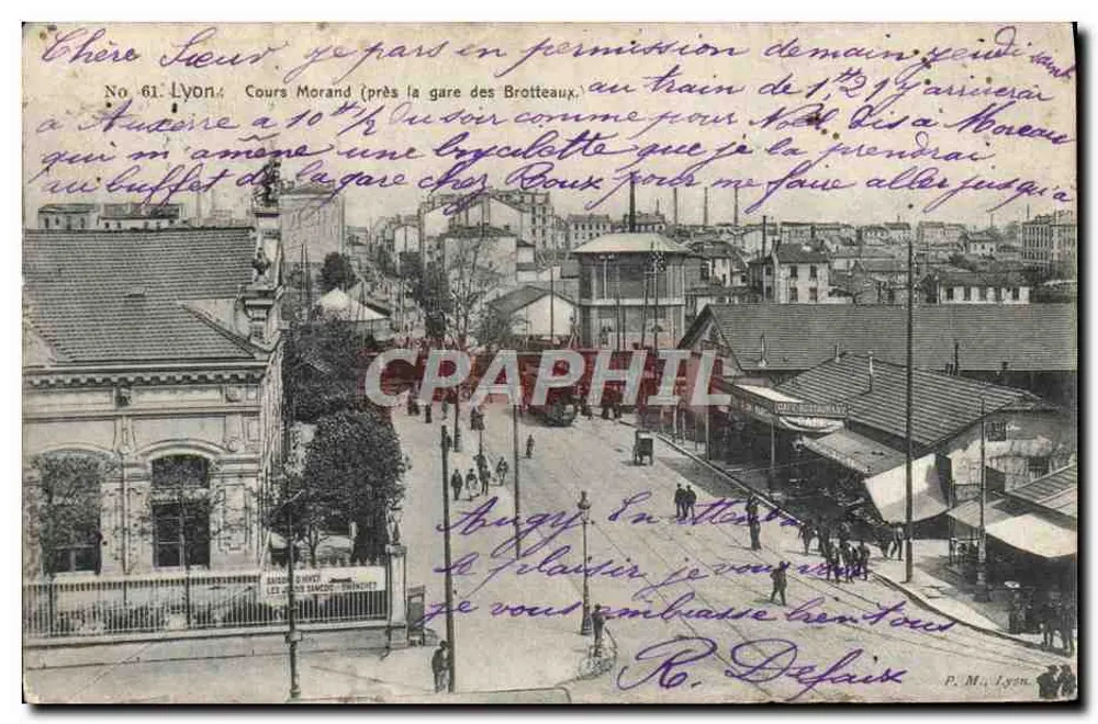 Lyon - Cours Morand (nahe der Brotteaux Station) — P. M., Lyon, n° 61 - Vorderseite