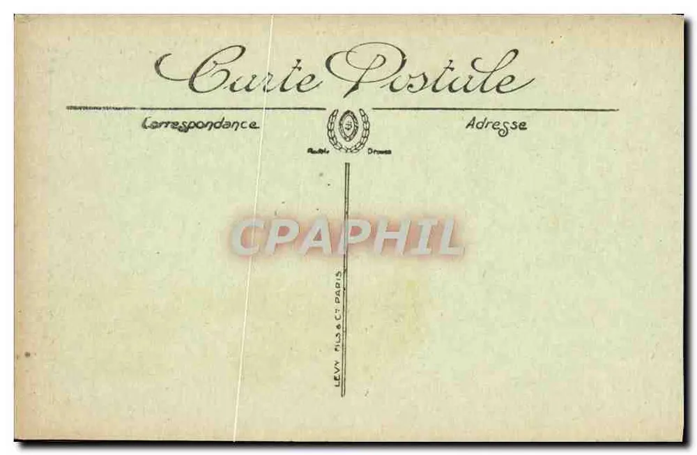Mont Saint-Michel — Die Abtei — Die Crypte der Gros Piliers — Verlag: LEVY & CIE PARIS, Nr. 63 - Rückseite