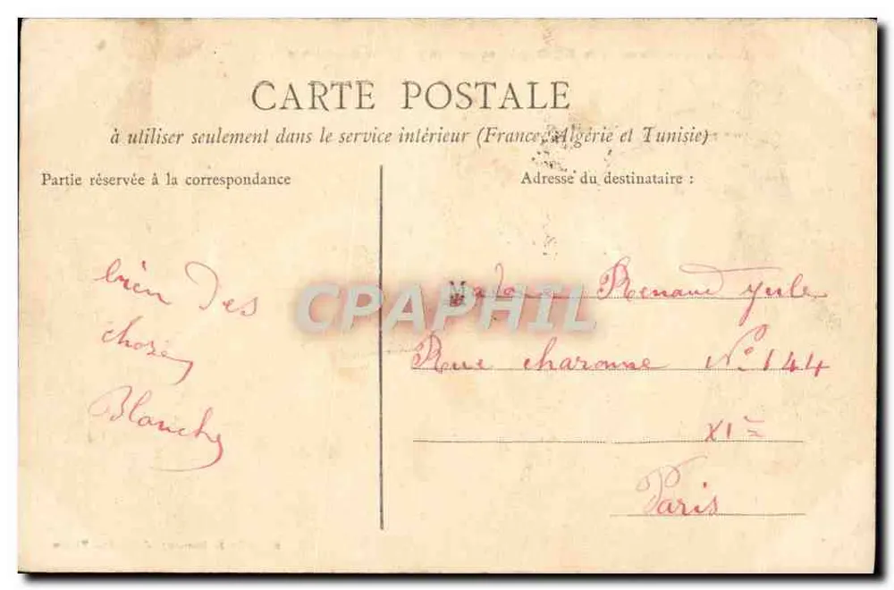 NANTES — Der Cours de la République, ehemals Cours Cambronne — Sammlung R. Guénault, Fotoverlag, Nautes - Rückseite