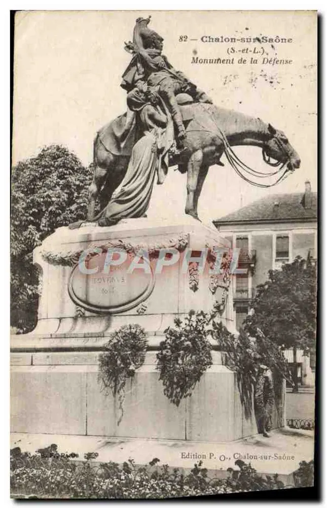 Chalon-sur-Saône — Monumento da Defesa — Edição P. O., Chalon-sur-Saône - Frente