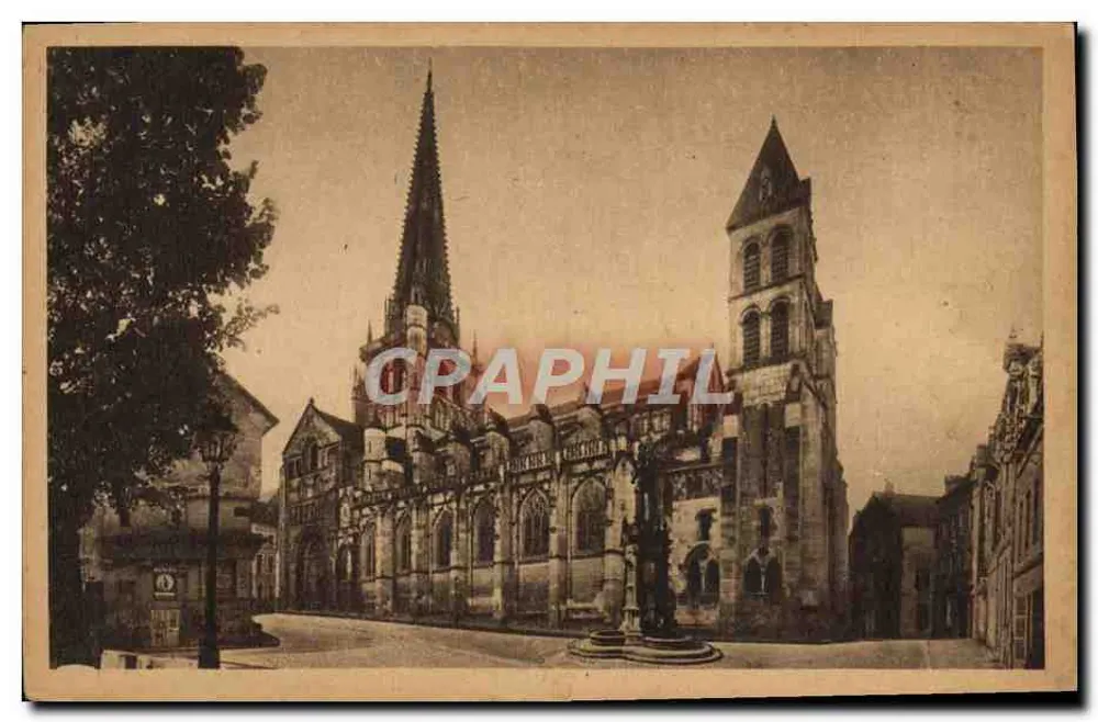 Autun Antique — Kathedrale Saint-Lazare — Héliogravure d'Art Cagnot et Truchat - Vorderseite