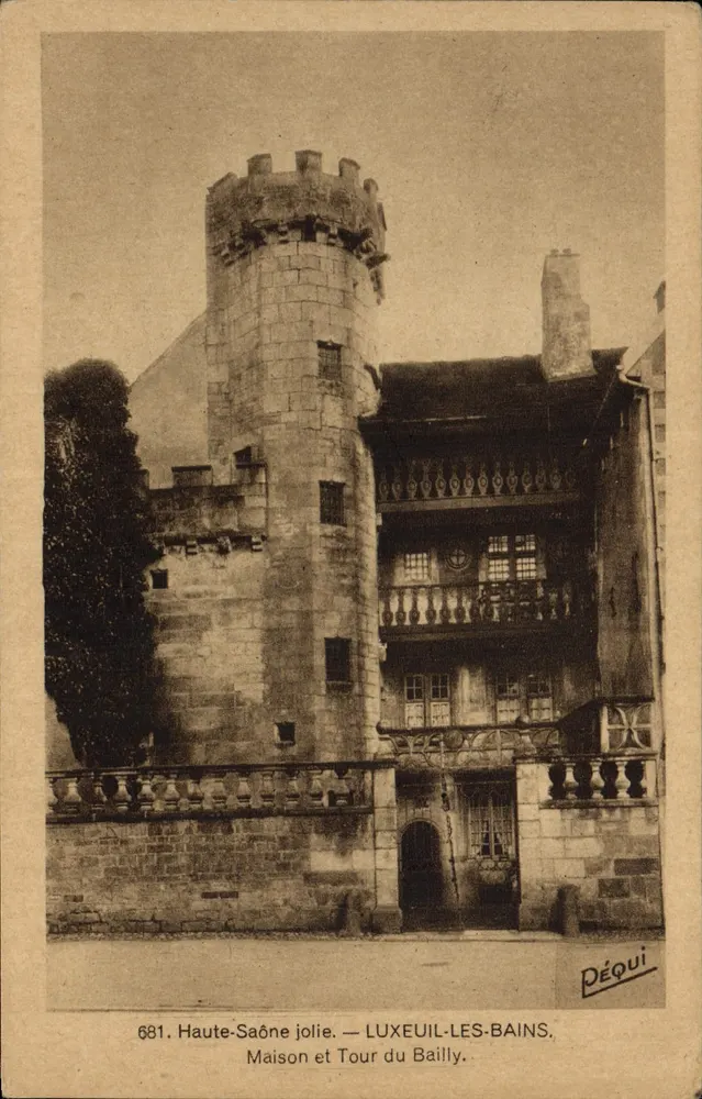 Haus und Turm von Bailly — Luxeuil-les-Bains — Déqui - Vorderseite