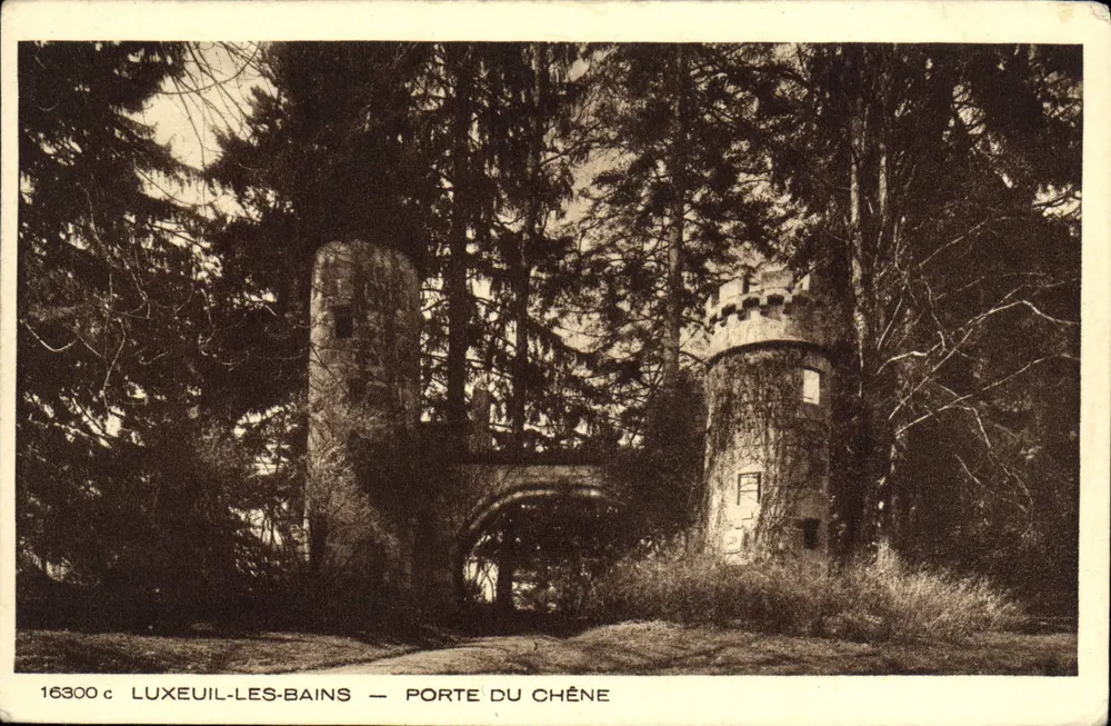 LUXEUIL-LES-BAINS — PORTA DO CARVALHO — editor BRAUN & Cie, Mulhouse-Dornach - Frente