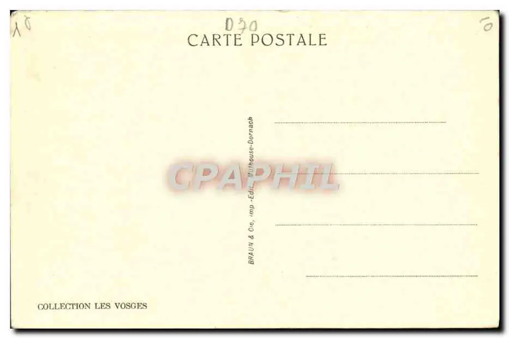 LUXEUIL-LES-BAINS — PORTA DO CARVALHO — editor BRAUN & Cie, Mulhouse-Dornach - Verso