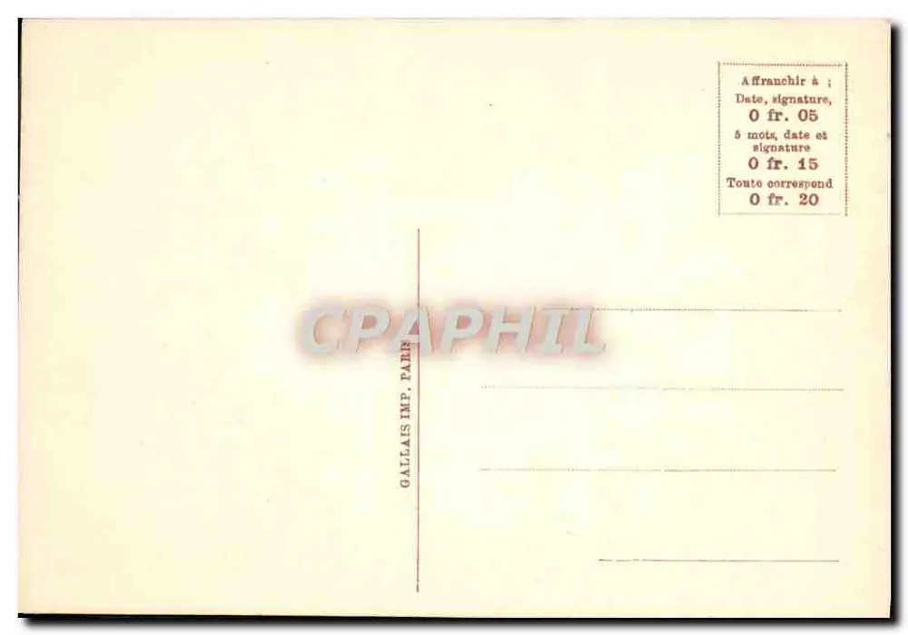 Przejście przez strumień — gravure H. G. B. — wydane przez Gallais Imp. Paris - Rewers