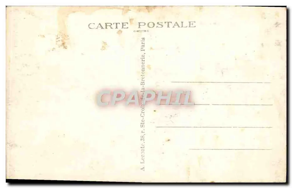 Paris - Das Rathaus und die Rue de Rivoli — A. L. — n° 189 - Rückseite