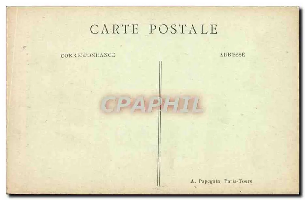 Langeais (Loir-et-Cher) — O Castelo (século XV) onde foi celebrado o casamento de Carlos VIII com Ana da Bretanha — A. P. - Verso