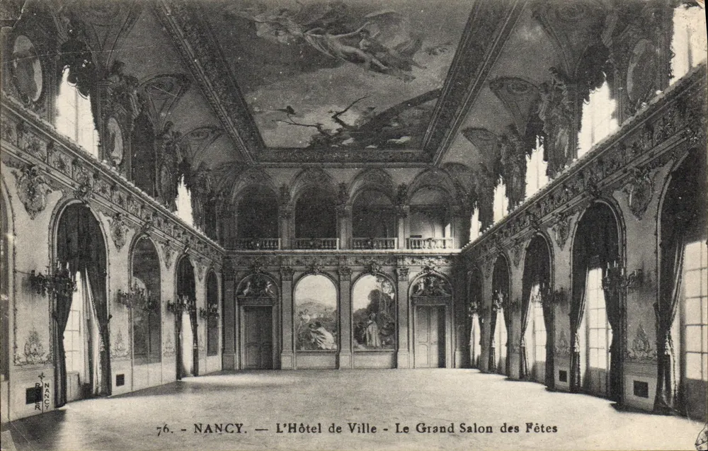 NANCY — Rathaus — Großer Ballsaal — Verlag R. NANCY, Nr. 76 - Vorderseite
