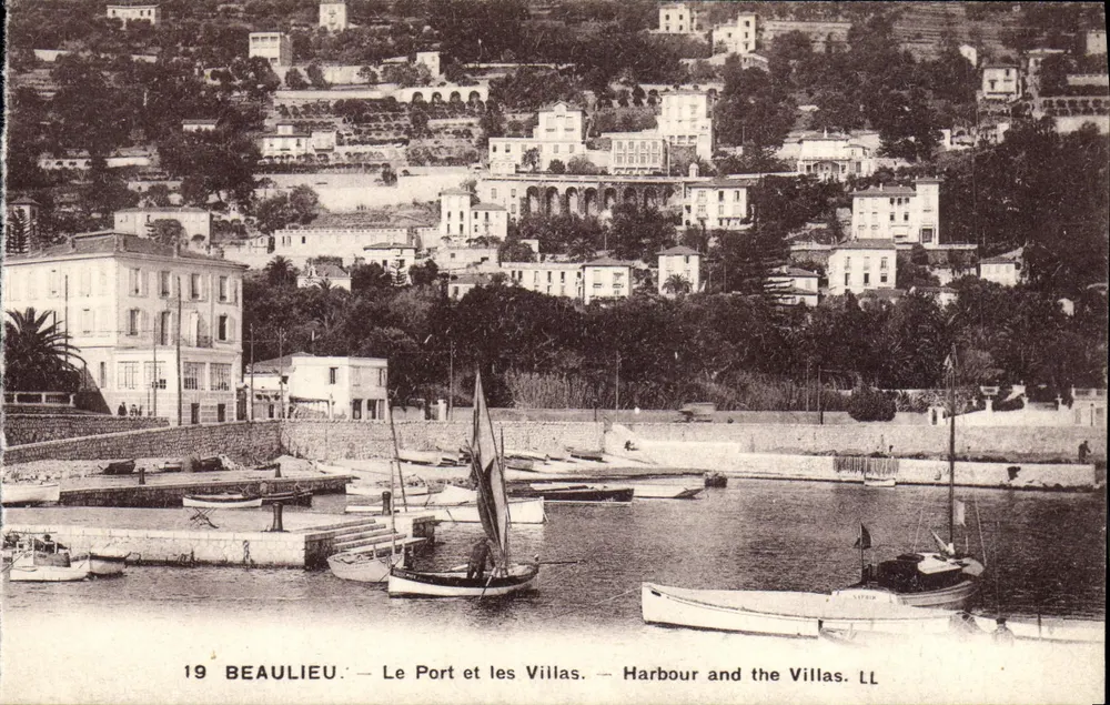 Beaulieu — Der Hafen und die Villen — LL - Vorderseite