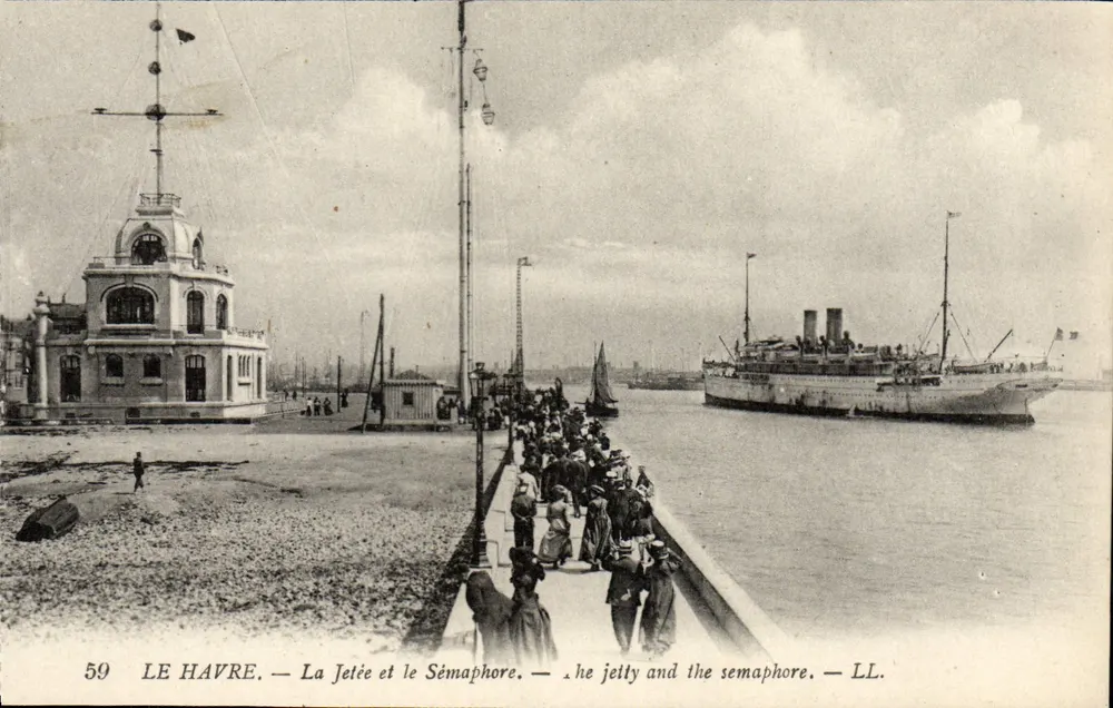Le Havre — A Dique e o Sémaphore — LL. N° 59 - Frente