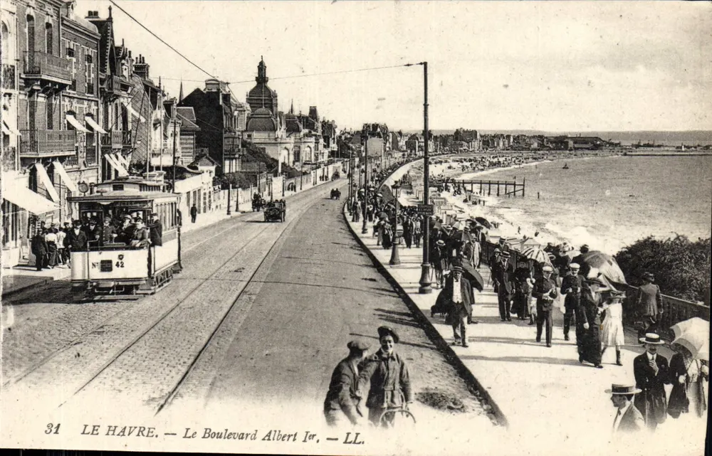 Le Havre — O Boulevard Albert Ier — LL. - Frente