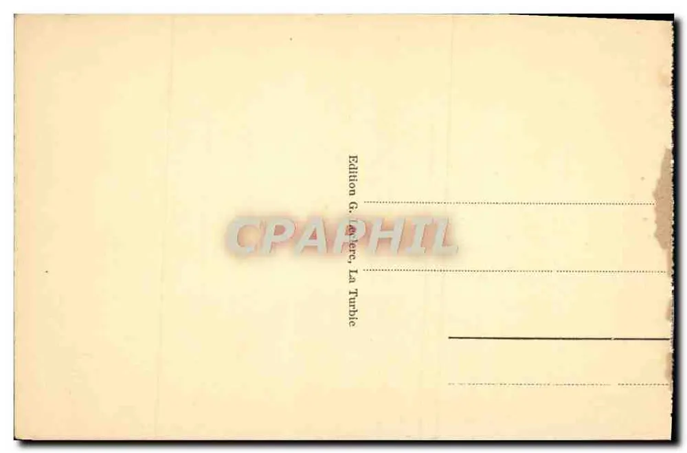La Turbie - Vista Geral - General View — n°37 — Edição G. Levere, La Turbie - Verso
