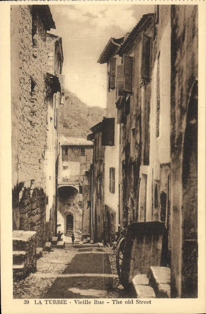 La Turbie - Rue Velha — La Turbie - The old Street — Edição G. Leclercy - Frente