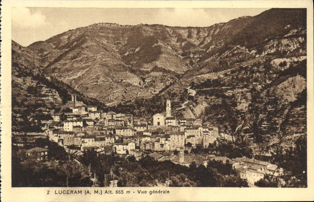 Luceram (A.M.) — Vista geral — Editor Gal Paul, Thimess - Frente