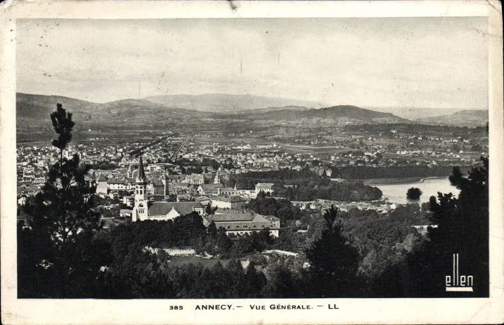 Annecy — Vue Générale — éditeur LL, n° 385 - Frente
