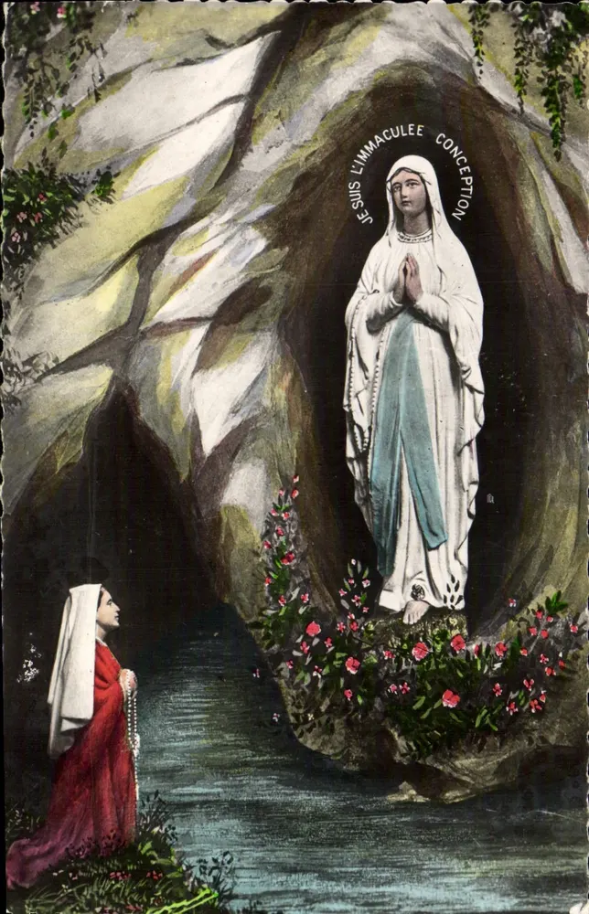 Lourdes — A Aparição — Edição P. Doucet, Cité Photo du Bromure - Frente