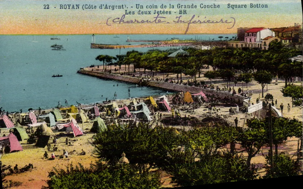 Royan (Côte d'Argent) — Ein Stück der Grande Conche, Square Botton — Unterer Charoute - Vorderseite