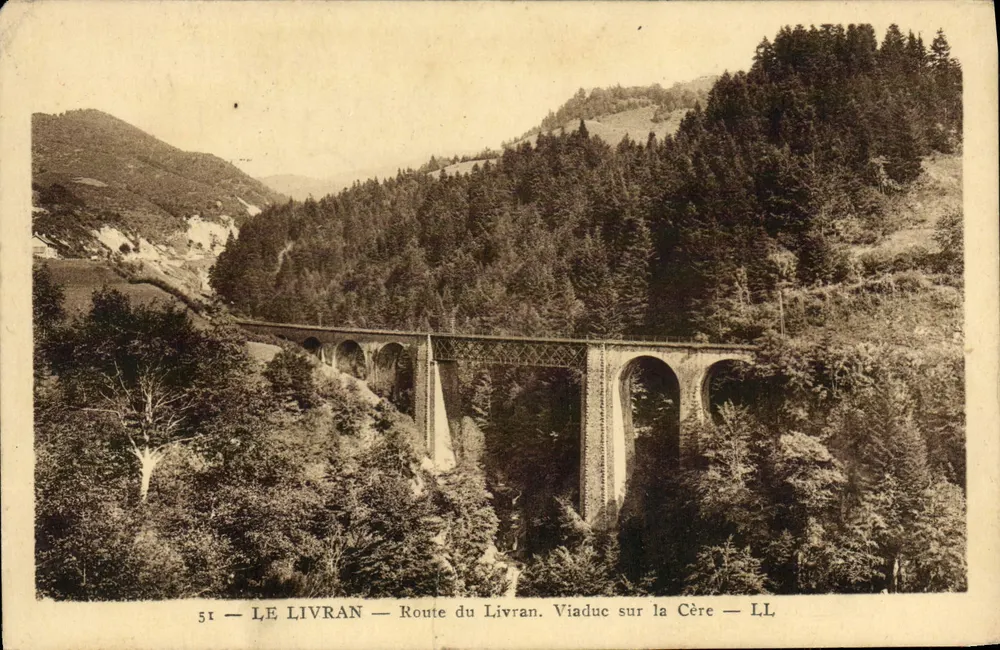 Le Livran — Viadukt über die Cère — LL - Vorderseite