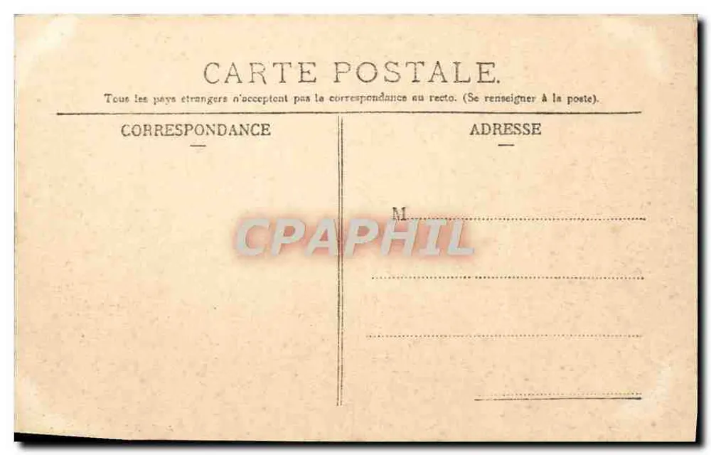Castelo de Saint-Germain-en-Laye — Vista geral — A. C., 165, rue de Rome - Verso