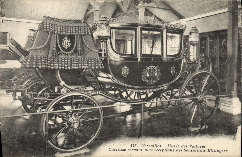 Kutsche für Empfänge fremder Herrscher — Versailles, Museum der Automobile - Vorderseite