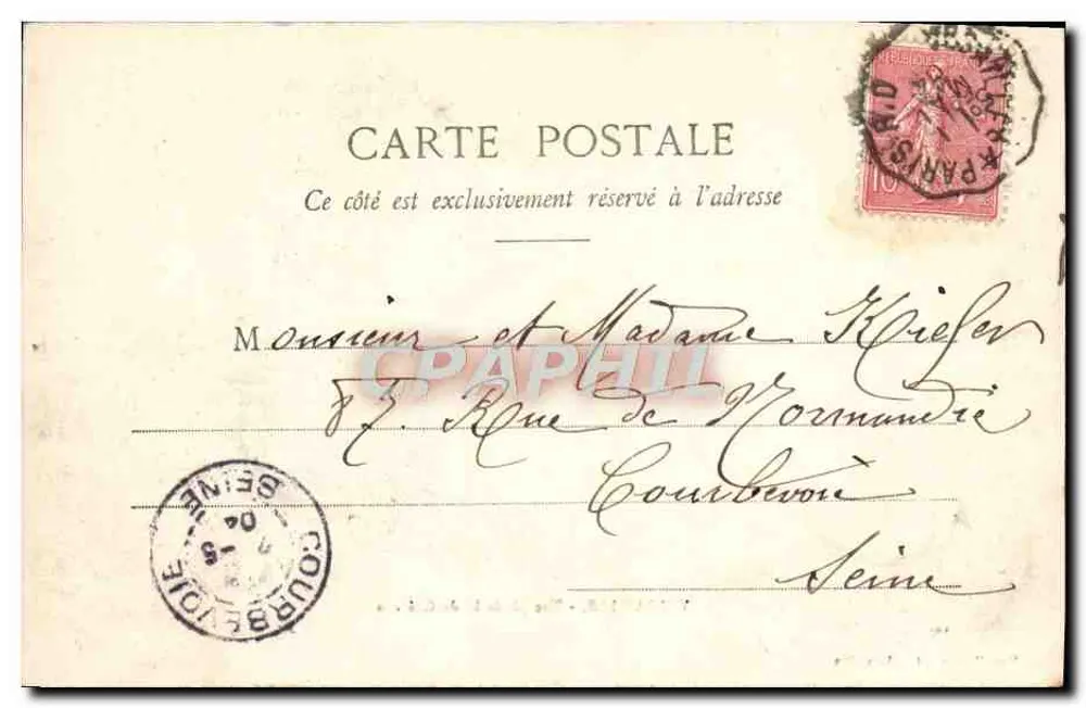 Versailles — Algemene uitzicht van het Paleis — Mme Moreau, uitg. Versailles - Achterkant