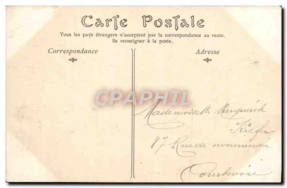 Saint-Germain-en-Laye — O Castelo — Editor desconhecido, n° 10 - Verso