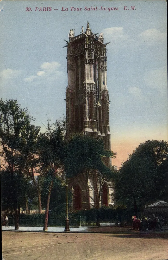 Paris — A Torre Saint-Jacques — E.M. - Frente