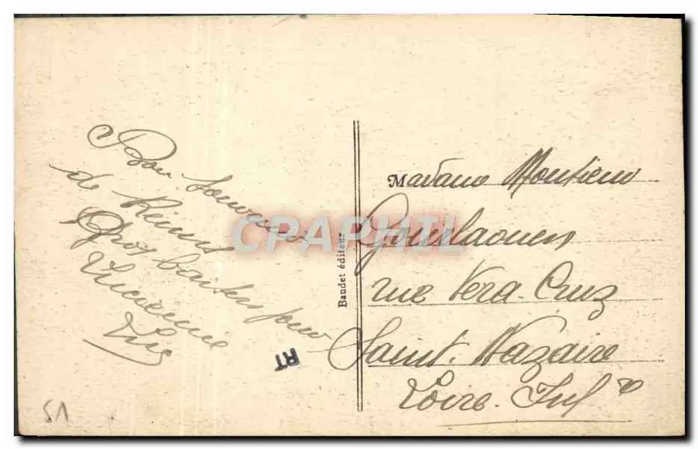 Reims — A Catedral — Lado Sudeste — Bandet editor, n° 297 - Verso
