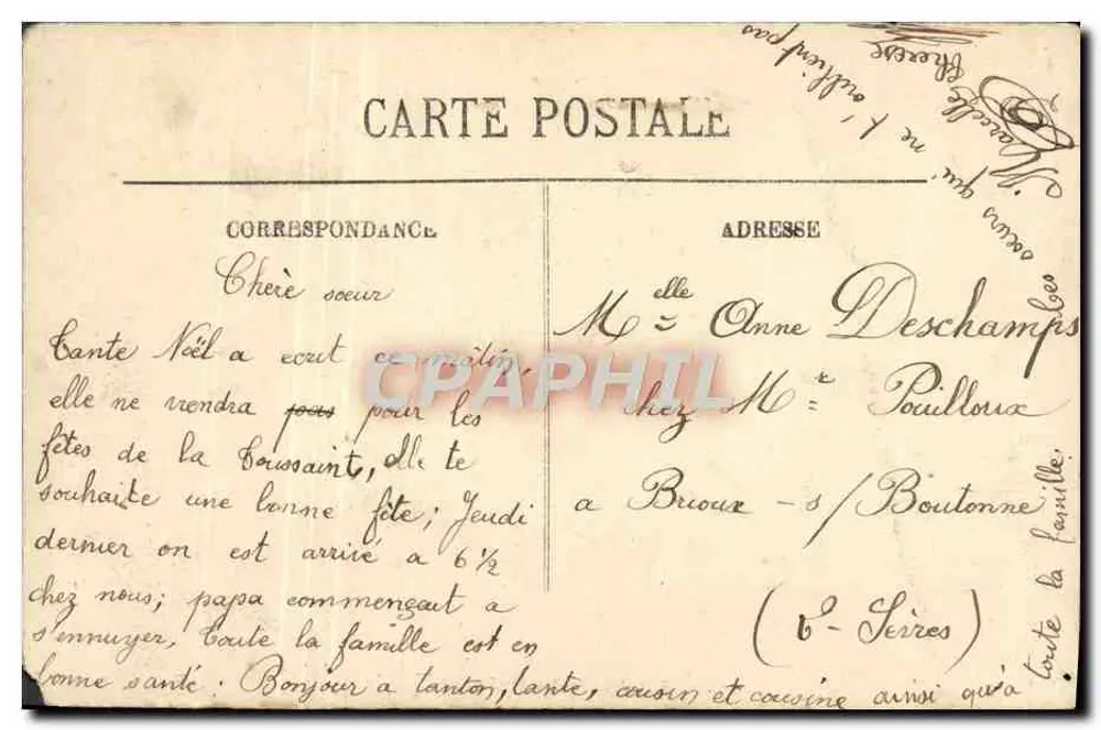 Niort — O Castelo — Editor LL - Verso