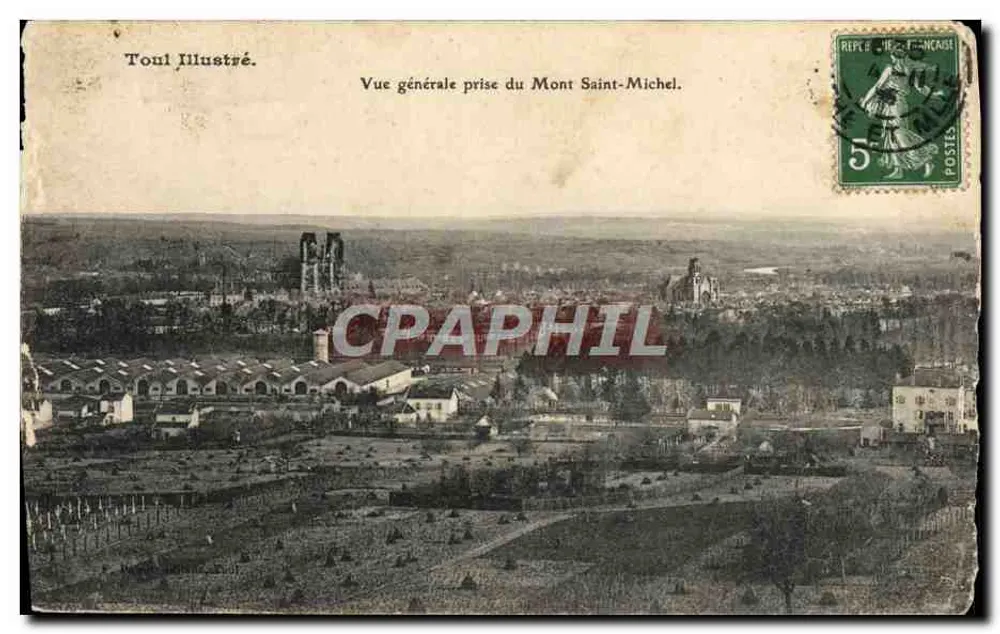 Mont Saint-Michel — Allgemeiner Blick vom Mont Saint-Michel — Toul Illustré - Vorderseite