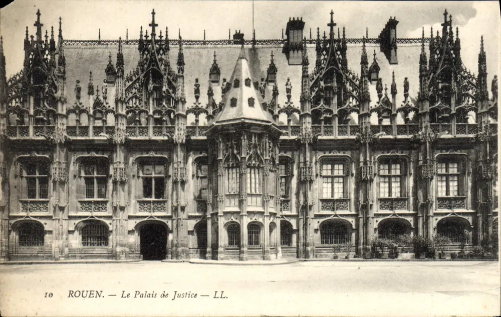 Rouen — O Palácio de Justiça — LL. - Frente