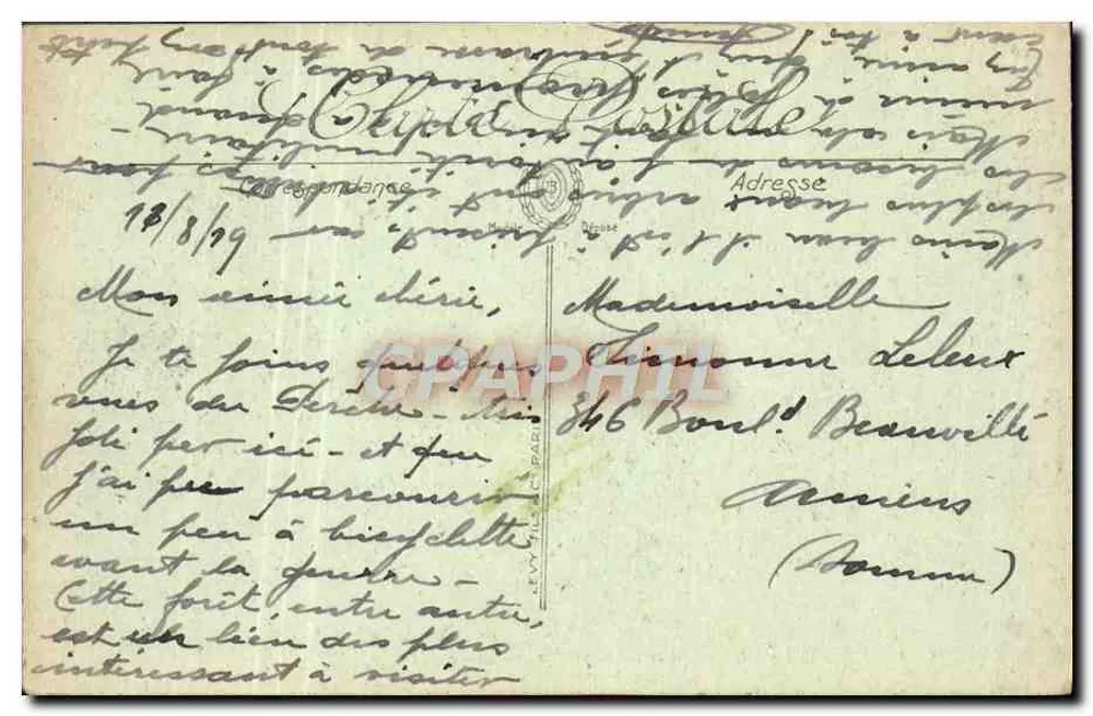 Woud van Bellême — Weg naar Mortagne — LL. - Achterkant