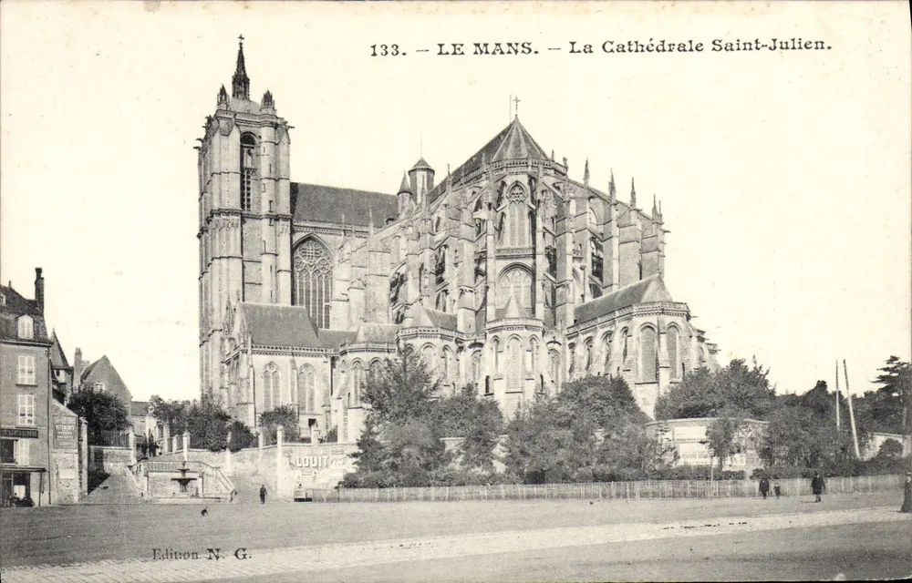 Le Mans — La Cattedrale di San Giuliano — Edizione N.G. n°133 - Recto